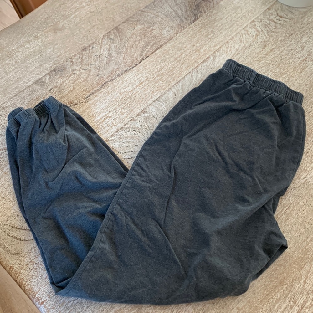 Cropped cotton jogger pants